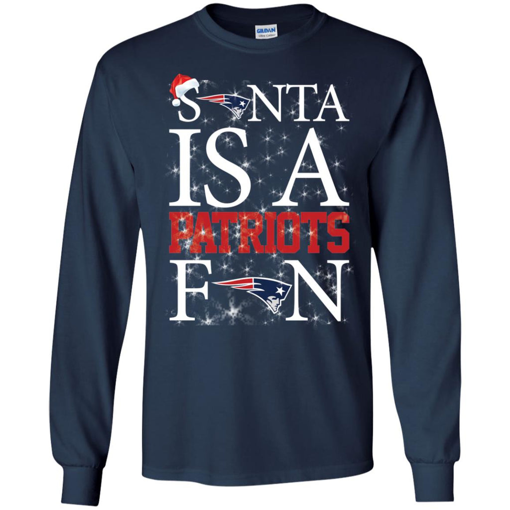 Santa Is A New England Patriots Fan T Shirts