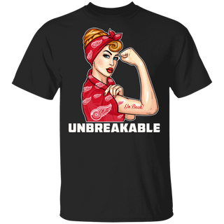 Beautiful Girl Unbreakable Go Detroit Red Wings T Shirt