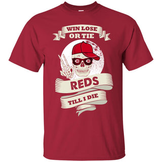 Skull Say Hi Cincinnati Reds T Shirts
