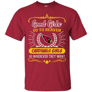 Good Girls Go To Heaven Arizona Cardinals Girls T Shirts