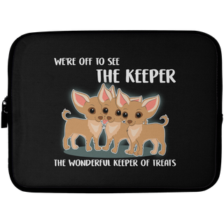 We're Off To See The Keeper Chihuahua Laptop Sleeves