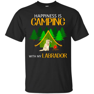 Happiness Is Camping With My Labrador T Shirts