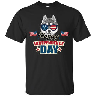 Husky - Happy Independence Day T Shirts Ver 1