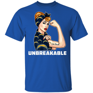 Beautiful Girl Unbreakable Go Los Angeles Chargers T Shirt