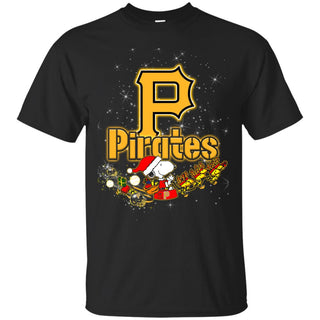 Snoopy Christmas Pittsburgh Pirates T Shirts