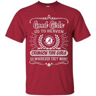 Good Girls Go To Heaven Alabama Crimson Tide Girls T Shirts