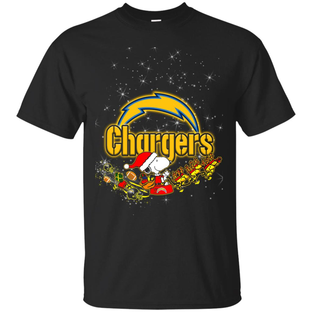 Snoopy Christmas Los Angeles Chargers T Shirts