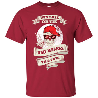 Skull Say Hi Detroit Red Wings T Shirts