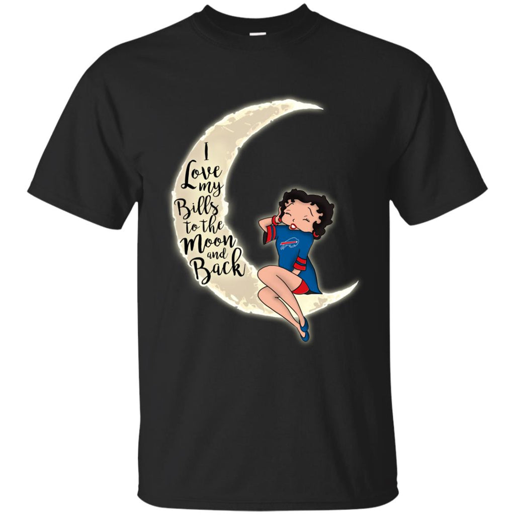 BB I Love My Buffalo Bills To The Moon And Back T Shirt