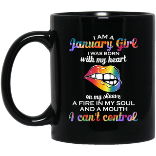 I Am A January Girl Mugs