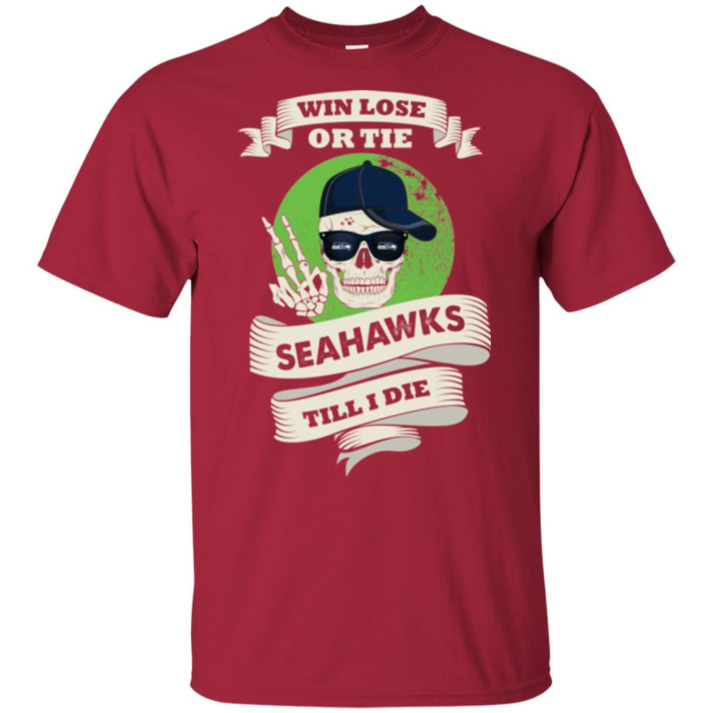 Skull Say Hi Seattle Seahawks T Shirts