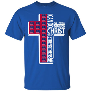I Can Do All Things Through Christ New York Giants T Shirts