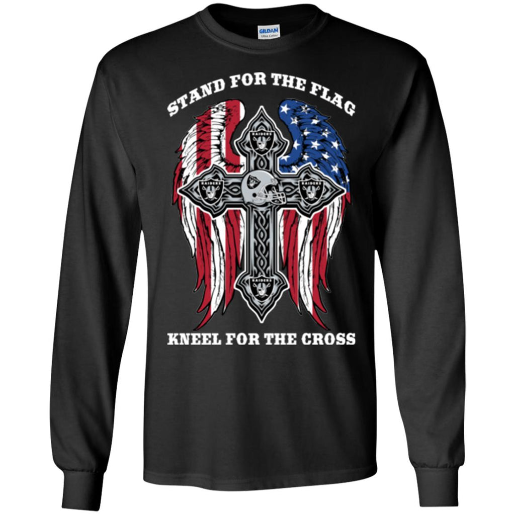Stand For The Flag Kneel For The Cross Oakland Raiders T Shirts