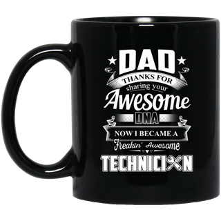 Dad Thanks For Sharing Your DNA Technician Mugs