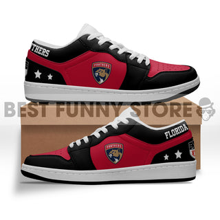 Gorgeous Simple Logo Florida Panthers Low Jordan Shoes