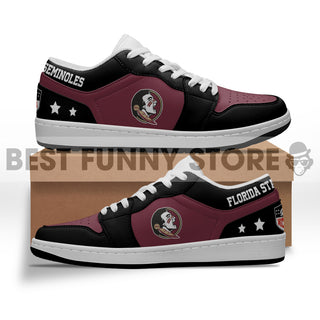 Gorgeous Simple Logo Florida State Seminoles Low Jordan Shoes