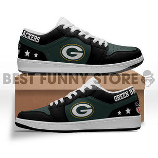 Gorgeous Simple Logo Green Bay Packers Low Jordan Shoes