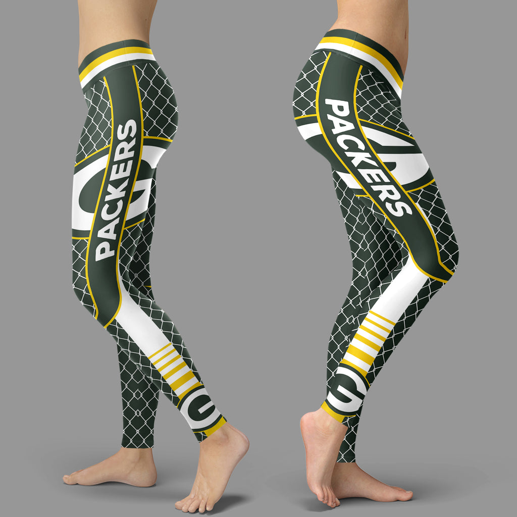 Single Small Line Circle Stylish Fashion Green Bay Packers Leggings – Best  Funny Store