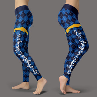 Cosy Seamless Border Wonderful Los Angeles Chargers Leggings