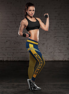 Fashion Gorgeous Fitting Fabulous Los Angeles Chargers Leggings