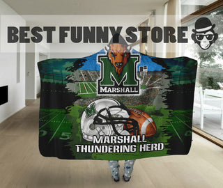 Special Edition Marshall Thundering Herd Home Field Advantage Hooded Blanket