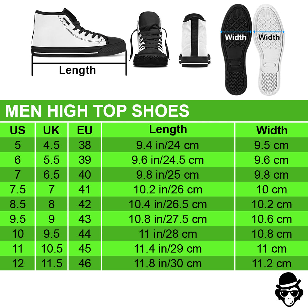 Circle Logo Carolina Panthers High Top Shoes