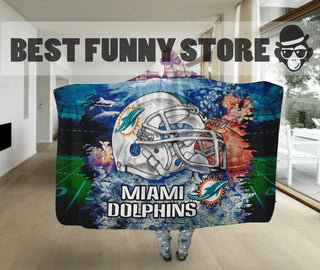 Special Edition Miami Dolphins Home Field Advantage Hooded Blanket