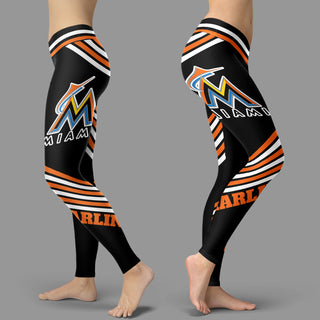 Straight Cute Beautiful Attractive Miami Marlins Leggings