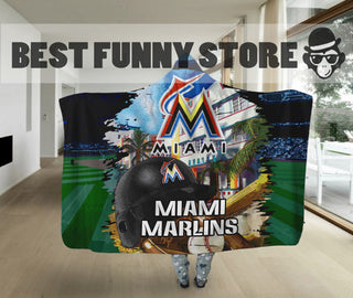 Special Edition Miami Marlins Home Field Advantage Hooded Blanket