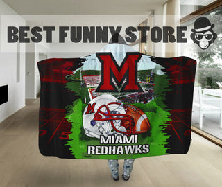 Special Edition Miami RedHawks Home Field Advantage Hooded Blanket