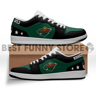 Gorgeous Simple Logo Minnesota Wild Low Jordan Shoes