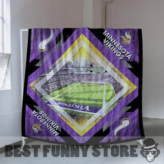 Pro Minnesota Vikings Stadium Quilt For Fan