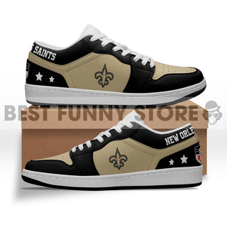 Gorgeous Simple Logo New Orleans Saints Low Jordan Shoes