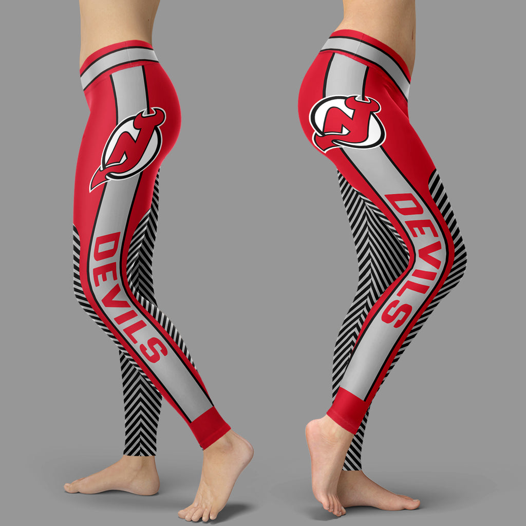 Fashion Gorgeous Fitting Fabulous New Jersey Devils Leggings
