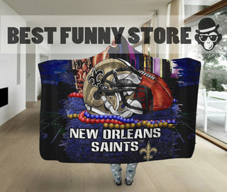 Special Edition New Orleans Saints Home Field Advantage Hooded Blanket