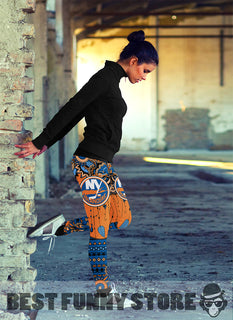 Simple Boho New York Islanders Leggings