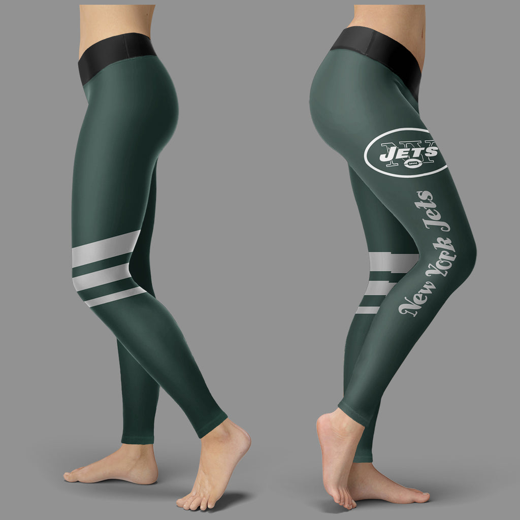 Through Great Logo Spread Body Striped Circle New York Jets Leggings – Best  Funny Store