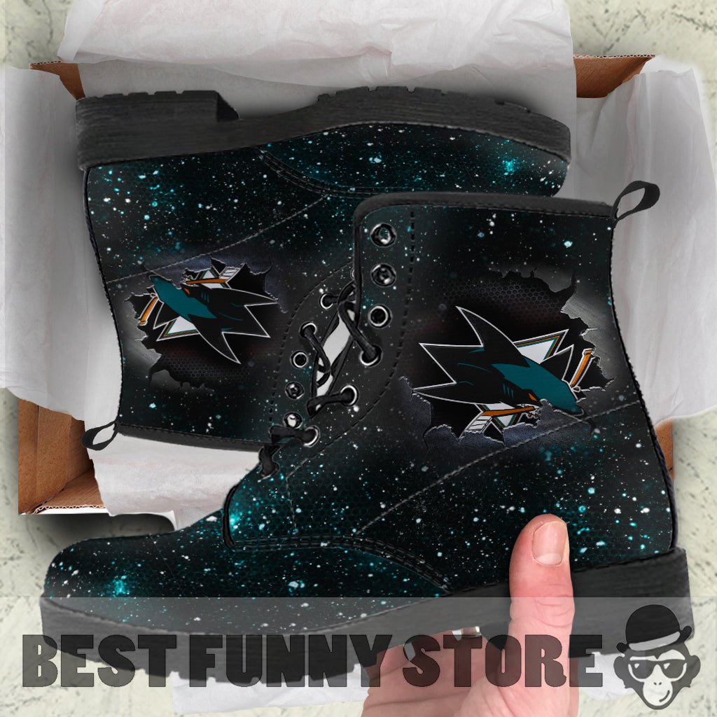 Art Scratch Mystery San Jose Sharks Boots