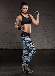 Camo Sporty Trending Fashion Fabulous Seattle Seahawks Leggings