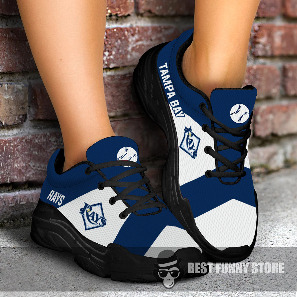 Pro Shop Logo Tampa Bay Rays Chunky Sneakers – Best Funny Store