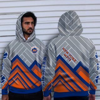 Black Cross Line New York Mets Hoodie