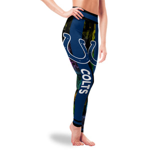 Mysterious Smoke Colors Indianapolis Colts Leggings