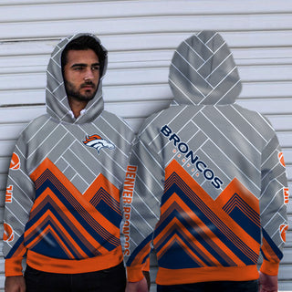 Black Cross Line Denver Broncos Hoodie