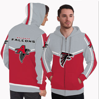 Fashion Gorgeous Fitting Atlanta Falcons Zip Hoodie