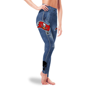 Amazing Blue Jeans Tampa Bay Buccaneers Leggings