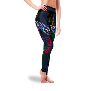 Mysterious Smoke Colors Tennessee Titans Leggings