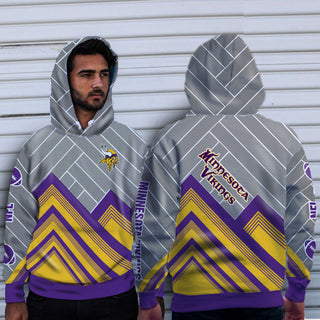 Black Cross Line Minnesota Vikings Hoodie