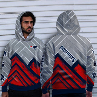 Black Cross Line New England Patriots Hoodie