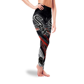 Great Urban Night Scene Chicago White Sox Leggings