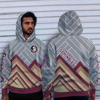 Black Cross Line Florida State Seminoles Hoodie